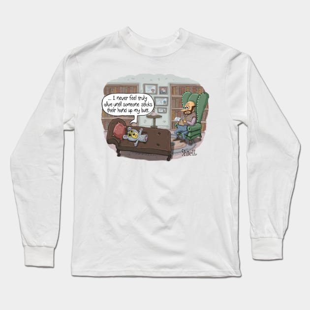 Psychiatrist Puppet Long Sleeve T-Shirt by macccc8